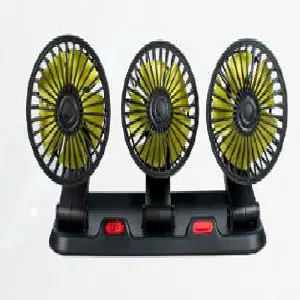 Ventilador Mini Triple para Carro 12V: ¡Frescura en la Carretera! - Ventilador Mini Triple Para Carro 12v
