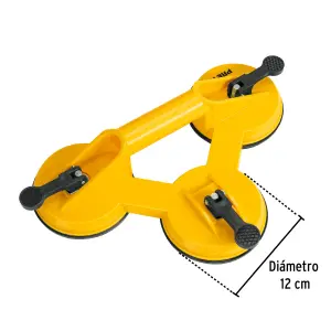 Ventosa para vidrio Pretul, 3 copas