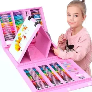 Set Kit Arte Niños Maleta Crayon Acuarel