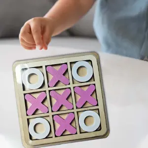 Juego Mesa Tablero Triqui Madera