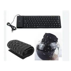 TECLADO PORTATIL FLEXIBLE INALAMBRICO PO