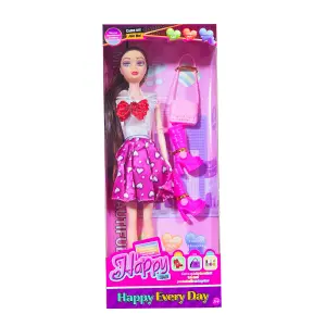 Muñeca Angelina Vestido Botas Bolso Jugu