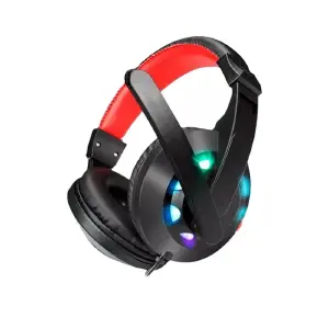 Audifonos Gamer Microfono RGB Rojo