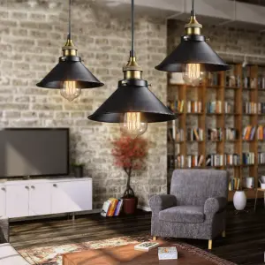 LAMPARA COLGANTE VINTAGE CON BOMBILLO