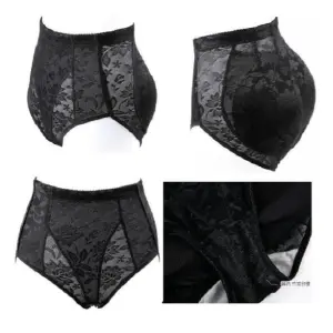 Bragas Elevación Cadera Acolchadas NEGRO