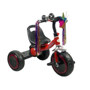 TRICICLO CON TROMPETA Y ACCESORIOS