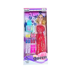 Muñeca Vestido Zapatos Bolsa Moda Fashio