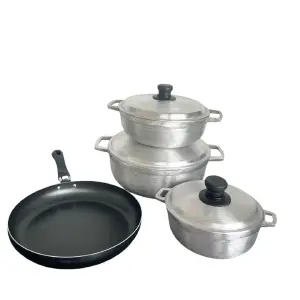SET DE CALDEROS #1-#4-#6+SARTEN 24CM ANT