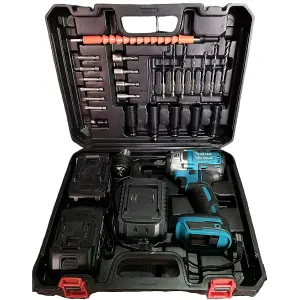 LLAVE DE IMPACTO INALÁMBRICA 128V AZUL: ¡Potencia y Precisión en tus Manos! - LLAVE DE IMPACTO 128V INALAMBRICA AZUL