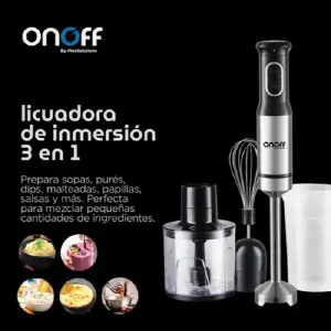 Licuadora de Inmersion 3 en 1 Onoff