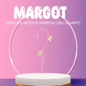 Aretes de Mariposa Margot: Elegancia Alada - Arete de mariposa Margot