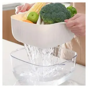 Cesta con escurridor para alimentos tazo
