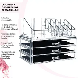 Organizador Maquillaje Cajones Acrilico