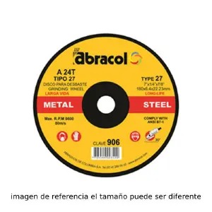 DISCO PULIR METAL 4,1/2 ABRACOL