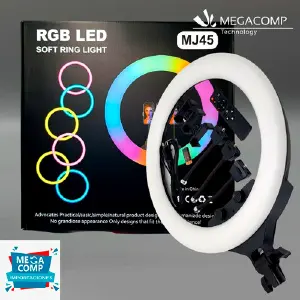 ARO DE LUZ MJ45 RGB + SOPORTE DE LUZ