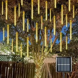Lagrima Meteoro Led De Panel Solar
