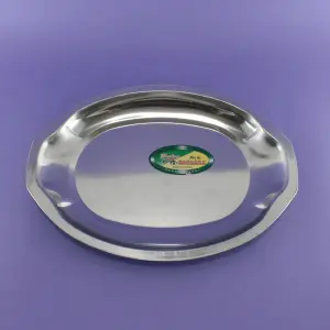 Bandeja ovalada electroplata grande