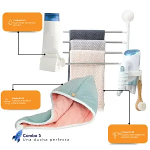 Combo 3 Organizador+ Exprimidor+ Toalla