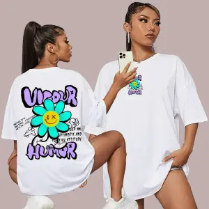 Camisetas grficas oversize - 731749
