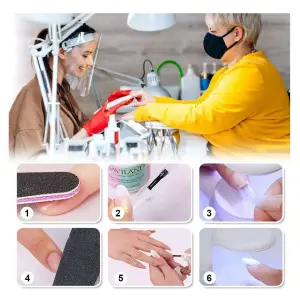 Mini lampara secador de uñas portatil