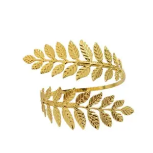 Brazalete Diosa Romana Con Hojas Doradas