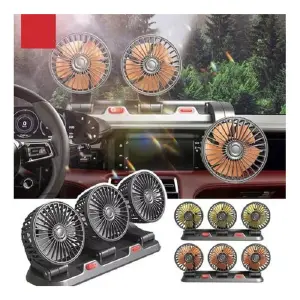 Ventilador triple portatil para carro12V