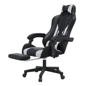SILLA GAMER CON REPOSA PIES