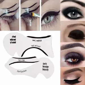 MOLDE DELINEADOR OJOS 2 ESTILOS X12 UNDS