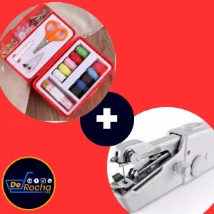 combo maquina coser port+kit de costura