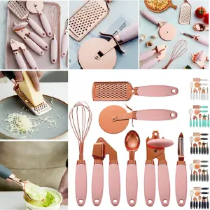 DG Utensilios Cocina 7 Piezas Oro Rosa