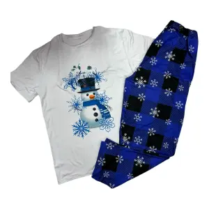 pijama navidad muñeco de nieve