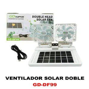 ventilador solar doble