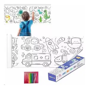 Rollo Papel Adhesivo Dibujos Pintar