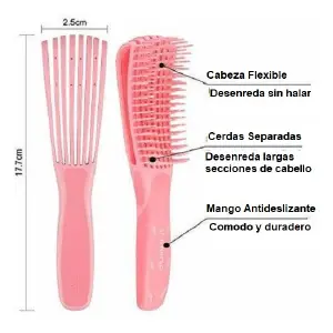 Cepillo desenredante Cabello Rizado