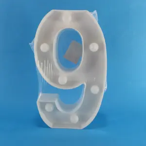 Numero Led (9) Cálida decorativo