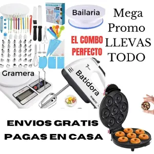 KitPastelería+Gramera+Batidora+MaquDonas