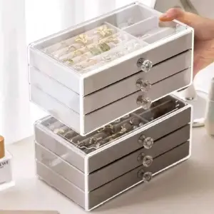 Joyero Organizador Estuche Joyas Anillos