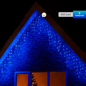 Cortina LED Intercalada 6M 200LEDCA1