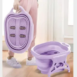 Bañera Para Pies Plegable Con Rodillo Ma