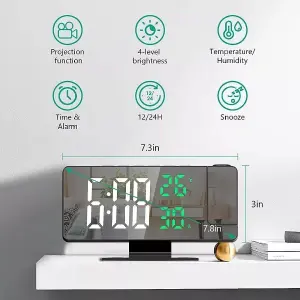 Reloj Despertador De Proyección Digital