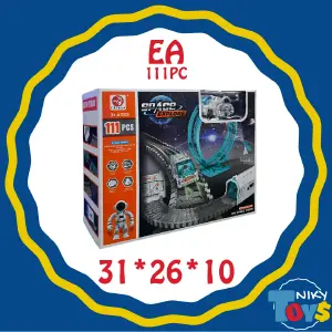 pista de carro astronauta 111 piesas