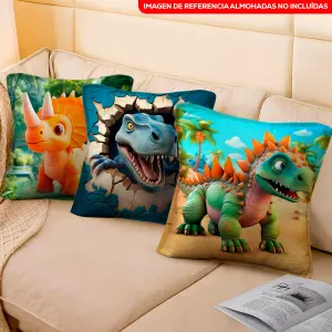 Fundas Almohada De Dinosaurio x3 FDN01