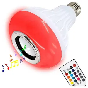 BOMBILLO PARLANTE USB CON LED RGB