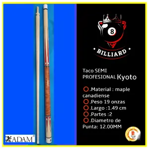 Taco de Billar Adam 2 Kioto: Experiencia de Juego Inigualable - Taco de billar Adam 2 Kioto