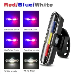Lámpara Trasera Para Bicicleta 3 Colores
