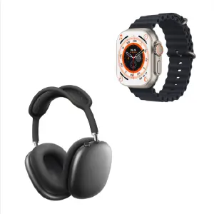 RELOJ T800 + AUDIFONOS OVER HEAD