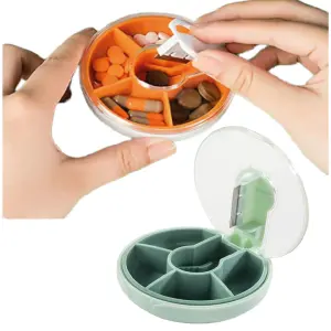 Pastillero dividido con cuchillapartidor