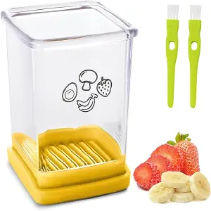Recipiente rebanador de frutas, verduras