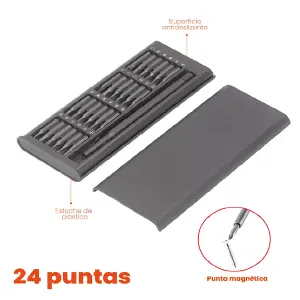 Set Destornillador Con Estuche 24 En 1