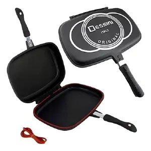 Sartén Doble Parrilla 36 Cm Antiadherent